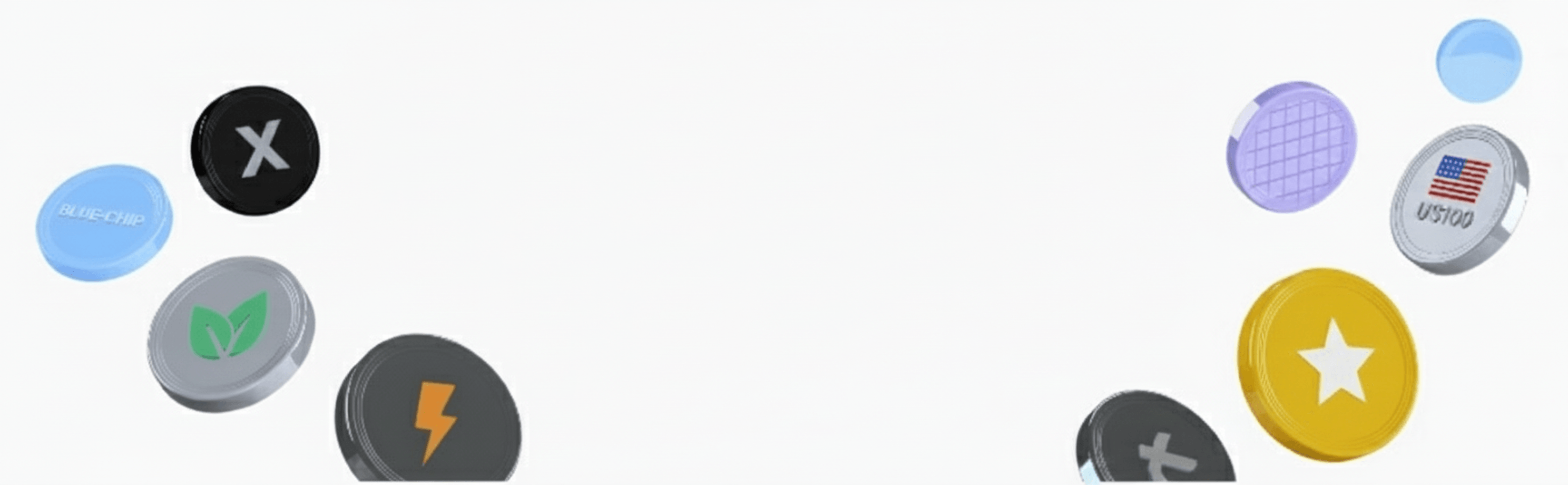 Investment background with icons