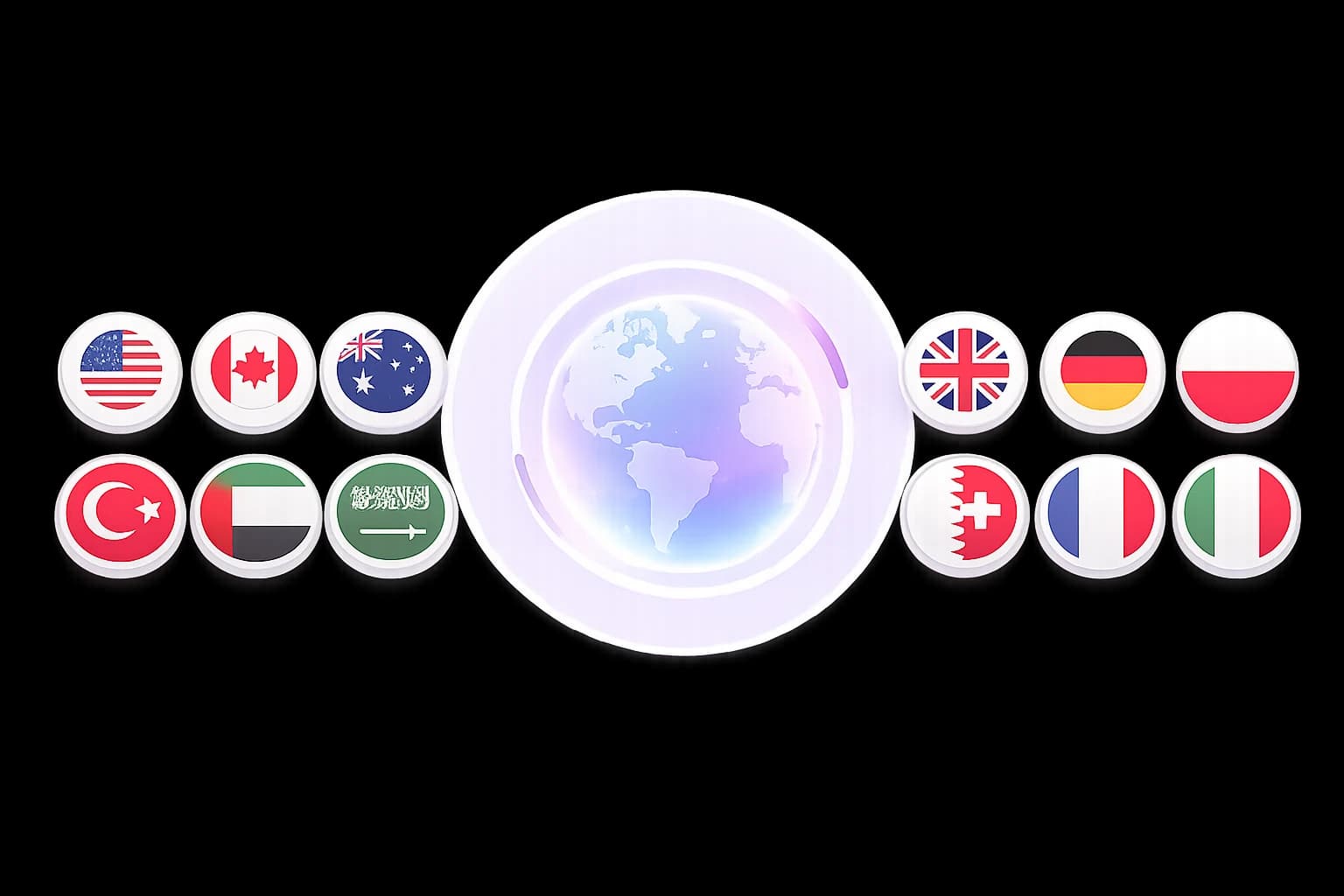 Global compliance with country flags