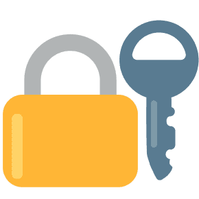 Secure infrastructure with lock and key
